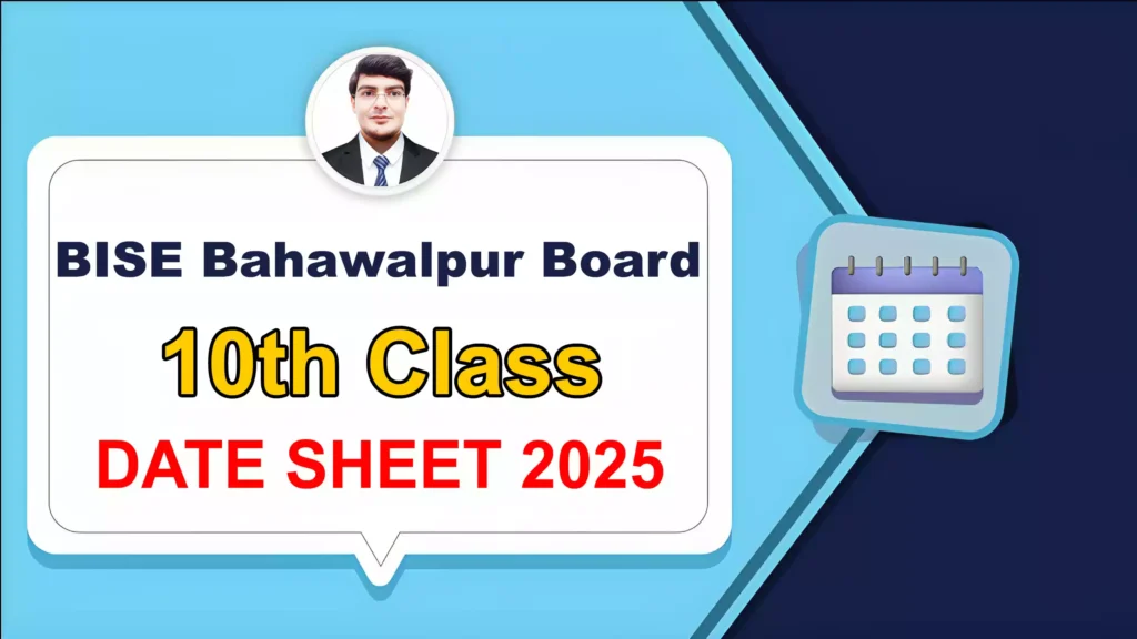 Bise Bahawalpur Board 10Th Class Date Sheet 2025 3 Bise Bahawalpur Board 10Th Class Date Sheet 2025