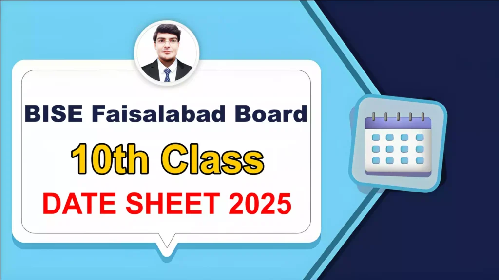 Bise Faisalabad Board 10Th Class Date Sheet 2025 1 Bise Faisalabad Board 10Th Class Date Sheet 2025