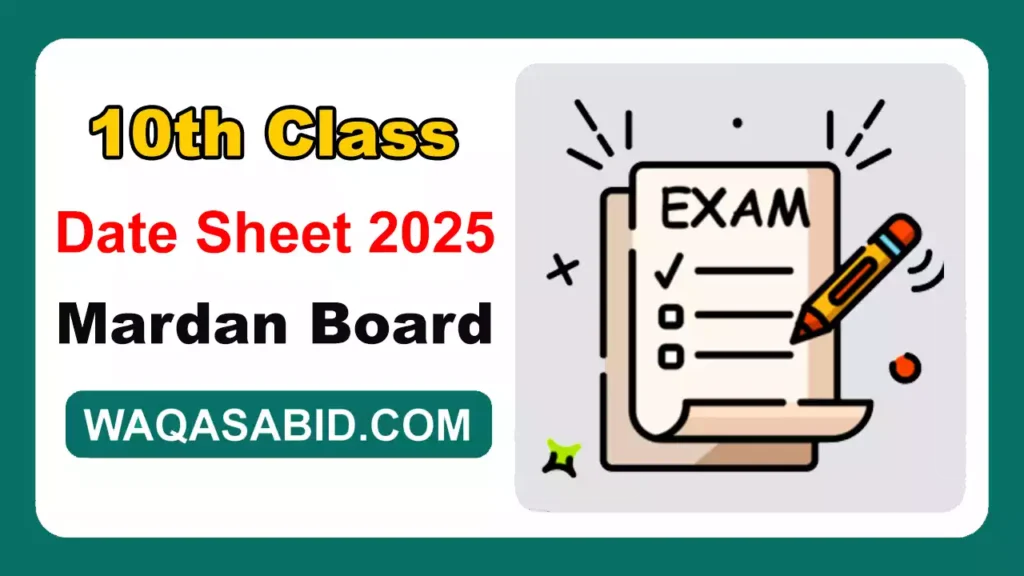 10Th Class Date Sheet 2025 Bise Mardan Board 5 10Th Class Date Sheet 2025 Bise Mardan Board