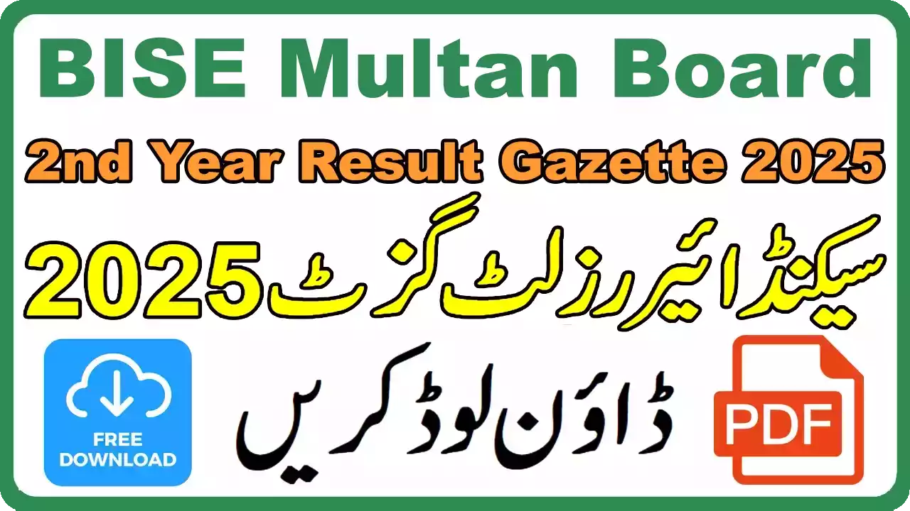 BISE Mardan Board 9th Class Result Gazette 2025