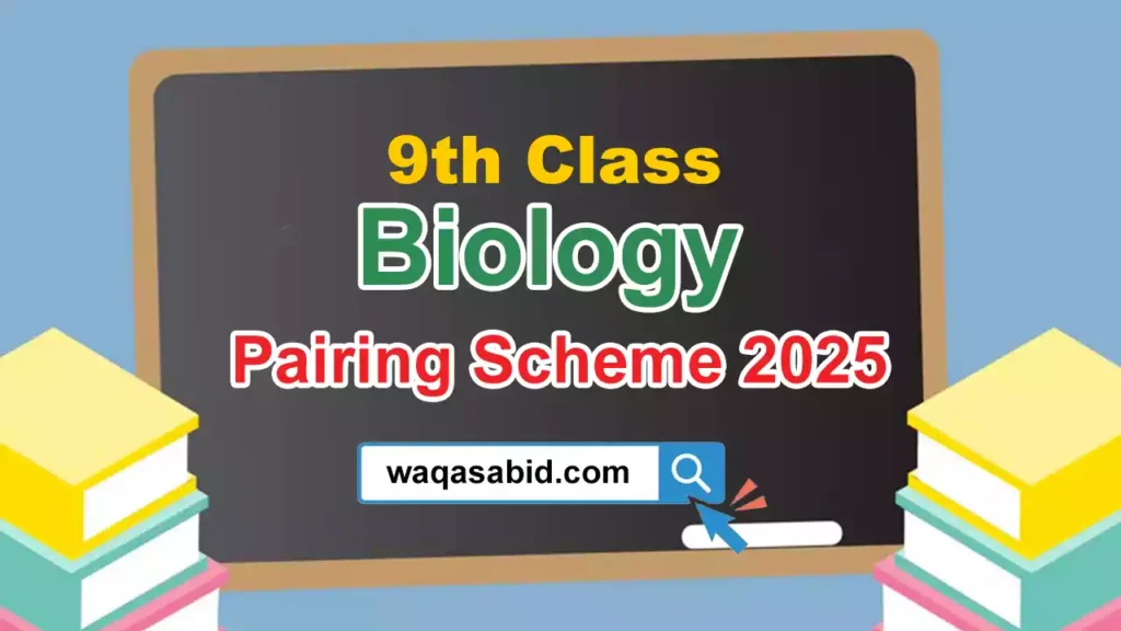 9Th Class Biology Pairing Scheme 2025 9 9Th Class Biology Pairing Scheme 2025