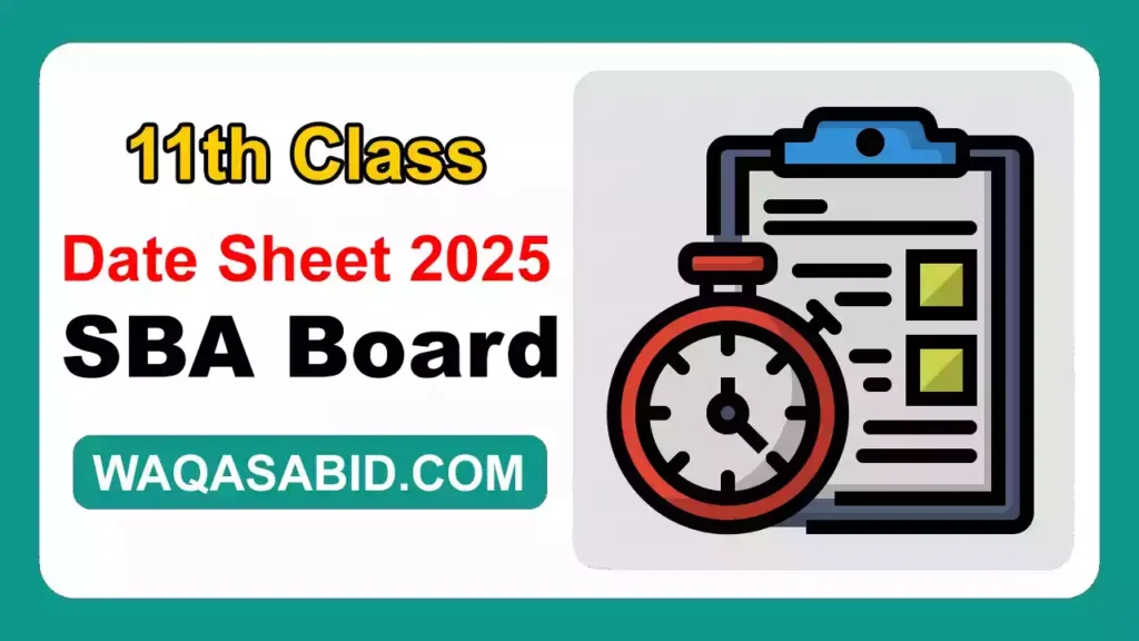 Bise Shaheed Benazirabad (Bisesba) Board 11Th Class Date Sheet 2025 8 Bise Shaheed Benazirabad (Bisesba) Board 11Th Class Date Sheet 2025